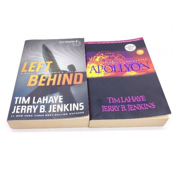 Left Behind Books Lot of 2 Paperback Left  Behind & Apollyon Christian Read God - Picture 2 of 6